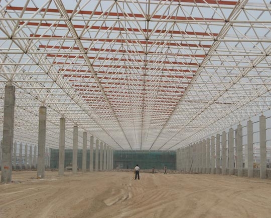 Large span steel structure warehouse